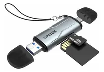 Comprar Lector De Memoria Sd Unitek 2 En 1 Dual Usb Microsd, Tf, Mmc Color Gris