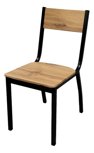 Set Comedor Top Living Mesa Rectangular 110cm Y 4 Sillas Color Café Y Negro