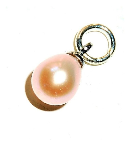 Dije Perla Cultivada Color Natural 9 - 10 Mm Gota Nude