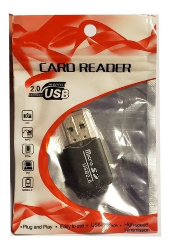 Imagen 3 de 3 de Lector Memoria Micro Sd Usb 2.0 Hc Tf Card Reader