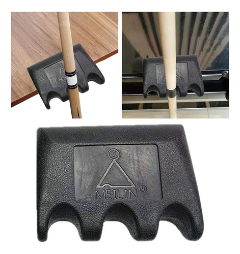 Pool Snooker Billiards Cue Holder / Billar 3 Lugares Negro