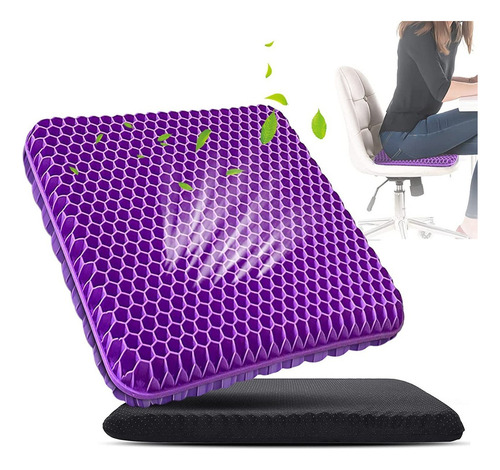 . Cojin Flexible Ortopedico Gel Transpirable Coxis