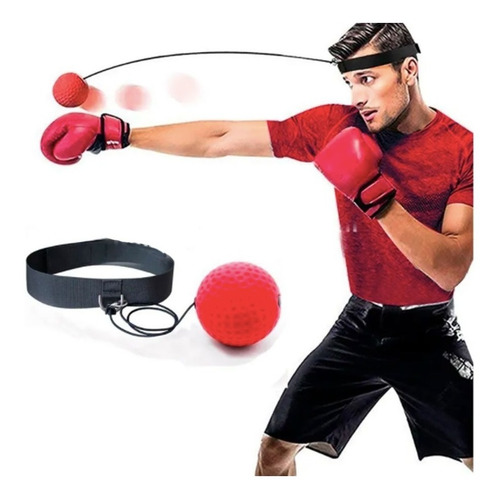 Reflex Ball Proyec Vincha Pelota Boxeo Reflejos Velocidad