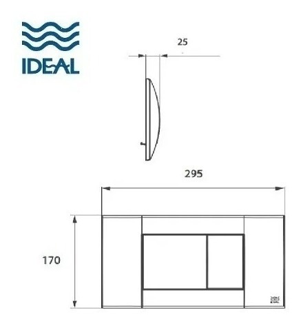 Imagen 2 de 4 de Tapa Tecla Ideal Dual Suma Cromada