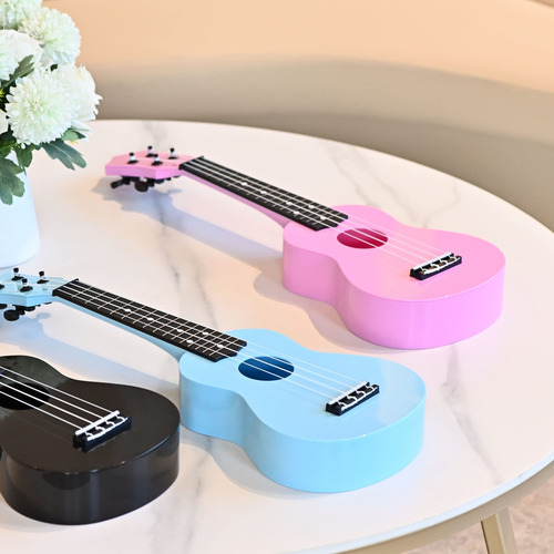 Ukelele Soprano 21 Pulgadas Rosa Para Niños Principiantes
