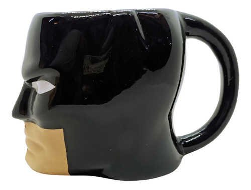 Taza 3d Batman Caballero De La Noche Dc Comics Coleccionable Negro