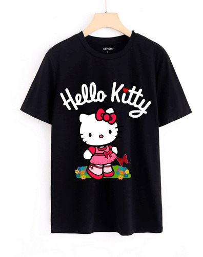 Polera Estampada Dtf Hello Kitty Senshi Cod 008