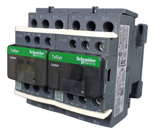 Reversible Schneider 7.5hp/220v 15hp/440v 25a 3p Bobina 110v