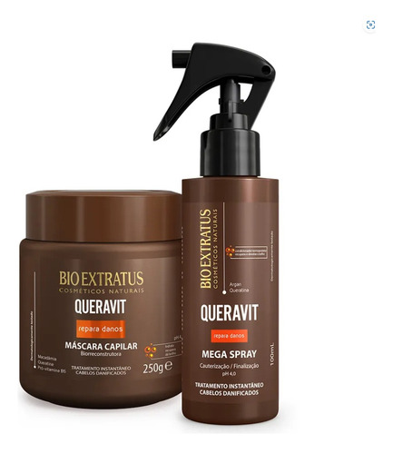 Kit Queravit (250g) Máscara E Spray Bio Extratus
