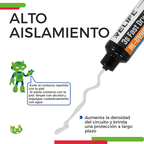 Máscara Antisoldante Uv Color Transparente Slim Company Compatible Con Luz Ultravioleta Para Reparar Placas Pcb Aislante Precisa Y Segura Ideal Para Técnicos En Electrónica Y Reparaciones Finas