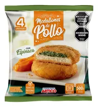 Comprar Medallón De Pollo Con Espinaca - Congelados Artico