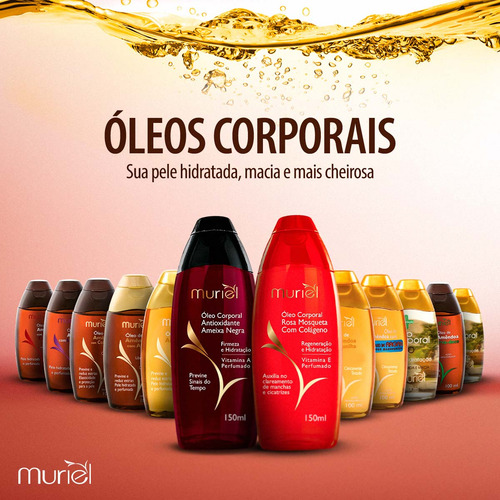 Óleo Corporal Muriel Amêndoa Com Colágeno 100ml