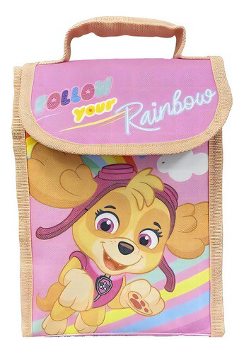 Lunchera Disney Infantil Color Rosa Paw Patrol Sky