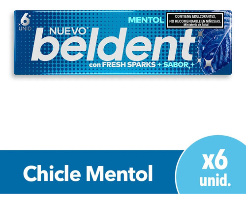 Chicle Beldent Mentol X 20u - Almacen Mingo