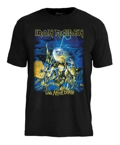 Camiseta Iron Maiden Ts1181 Stamp Camisa Banda