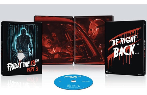 Bluray Steelbook Sexta Feira 13 Parte 3 - Jason - Lacrado