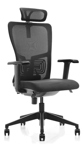 Silla Ejecutiva Giratoria Modelo Seul Bk Black _ Decorplas