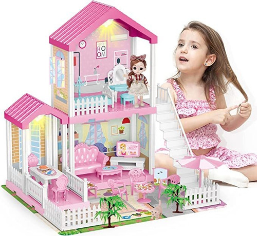 Deao Casa De Muñecas Dreamhouse Para Niñas, Casa De Mu