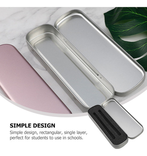 Estuche Metálico Para Lápices, 3 Unidades, Caja De Transport