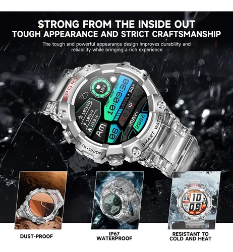 Smartwatch Deportivo Con Auriculares Y Pantalla Táctil Hd