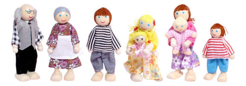 Juego Familiar De Muñecas De De Madera Juego De B