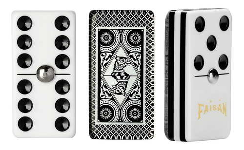 Domino Faisan Jumbo 5 Capas + Domino Jumbo Baraja Dorado