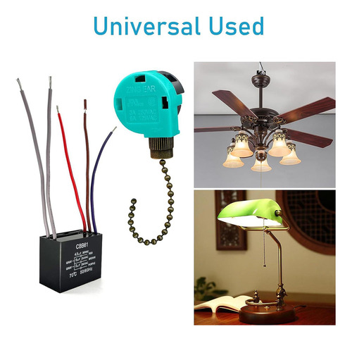 Accesorio Para Interruptor De Ventilador De Cadena De Bronce