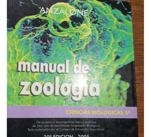 Manual De Zoología  Anzalone