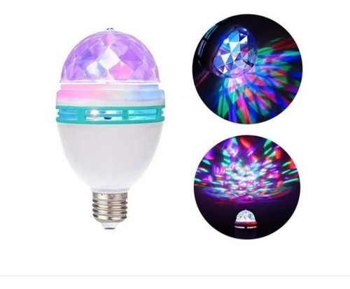 Lampara Led Giratoria 3w Rgb Foco 3 Colores Bolichera