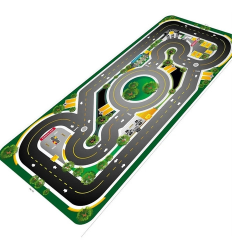 Pista Para Brincar Com Carrinhos Hot Wheels Kids 1,20x0,60m