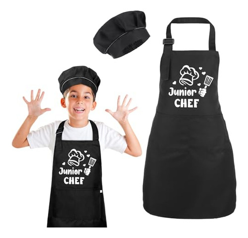 Conjunto De Delantal Y Gorro De Chef Para Niños Auidy_6txd,
