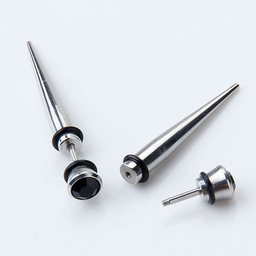 Pendiente Para Hombre Oreja Stud Acero Inoxidable Falso, 2 P