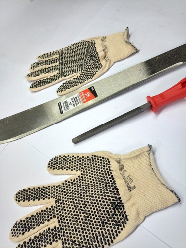 Machete Biassoni Guante Lima Bellota Combo Jardín 