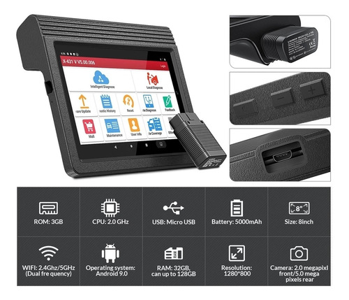 Escaner Launch X431 Pro V 5, Version 2019, 2 Años Actualizac