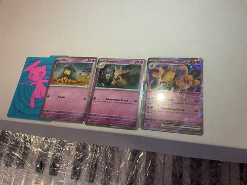 Alakazam Ex Pokemon Tcg Set Tres Cartas (Usado)