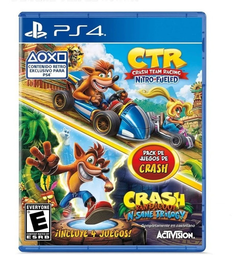 Crash Team Racing + Crash Bandicoot N. Sane Trilogy Ps4