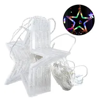 Comprar Luces Led Cascada De Estrellas Multicolor 4 Metros  Navidad