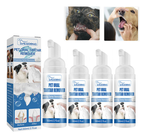 Eliminador De Sarro Dental Power Canine Tooth, 4 Unidades