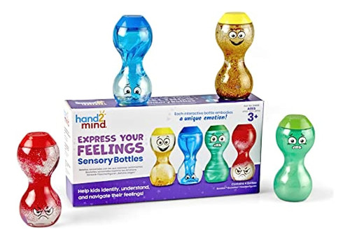 Hand2mind Express Your Feelings Sensory Bottles, Calm Down C