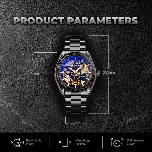 Reloj Hombre Burk 9194 Original Eeuu Automatico Elegante