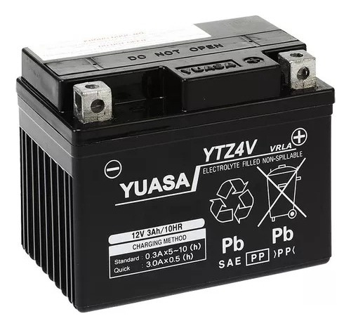 Bateria Yuasa Ytx4l-bs Ytz4v Cg Titan  Fan  Y Otras Oficial