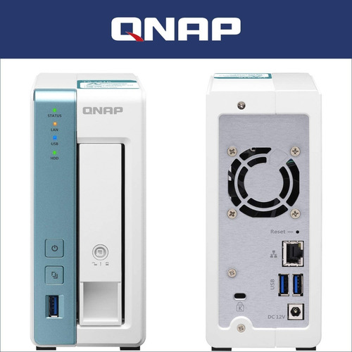 Imagen 2 de 2 de Nas De Qnap Ts-131k-us 1 Bay Con Un Puerto De 1gbe