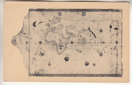 Postal Antiguo Mapa De America Henry Huntington California (Usado)