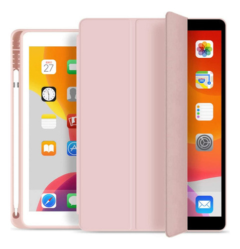 Funda Smart Case For iPad 7/8 Gen 10.2 Con Ranura For Lápiz
