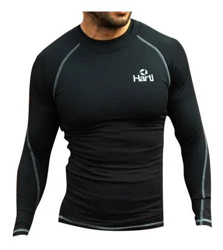 Id353 Remera Deportiva Manga Larga Fit Hartl (hombre)