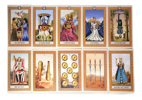 Imagem 3 de 4 de Tarô Intuitivo 78 Cartas + Livro + Saquinho