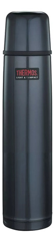 Termo Thermos Matero Cebador Bala Acero Inoxidable 1 Litro Color Azul oscuro