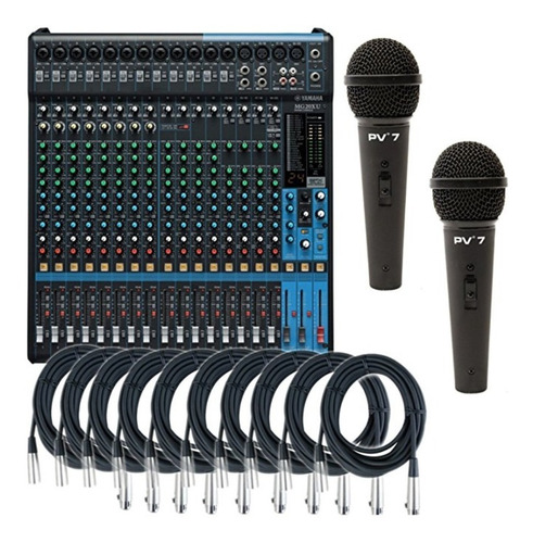 Yamaha Mg20 X U 20-input 6 Bus Usb Mezclador W/10 Cables Xlr