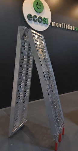 Imagen 6 de 6 de Rampa De Aluminio Para Motos Plegable Con Zuncho Ecosi