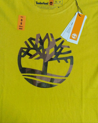 Playera Amarilla Estampada Para Hombre (Usado)